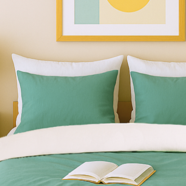 Housse de couette zippée facile à mettre en percale de coton KYOTO