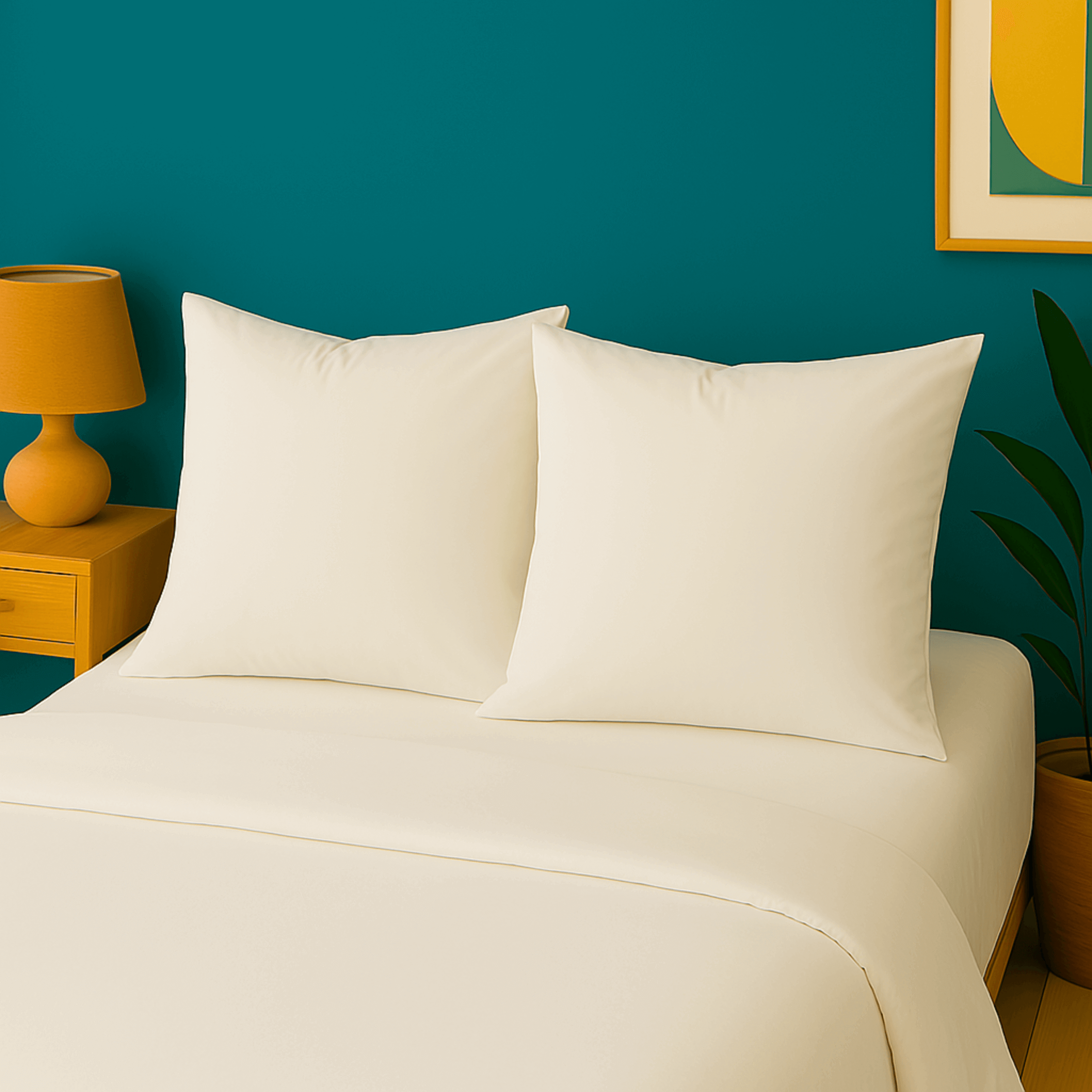 taies d'oreillers unies en percale de coton blanc – housse de couette et taies d'oreiller naturelles et intemporelles houz'bed