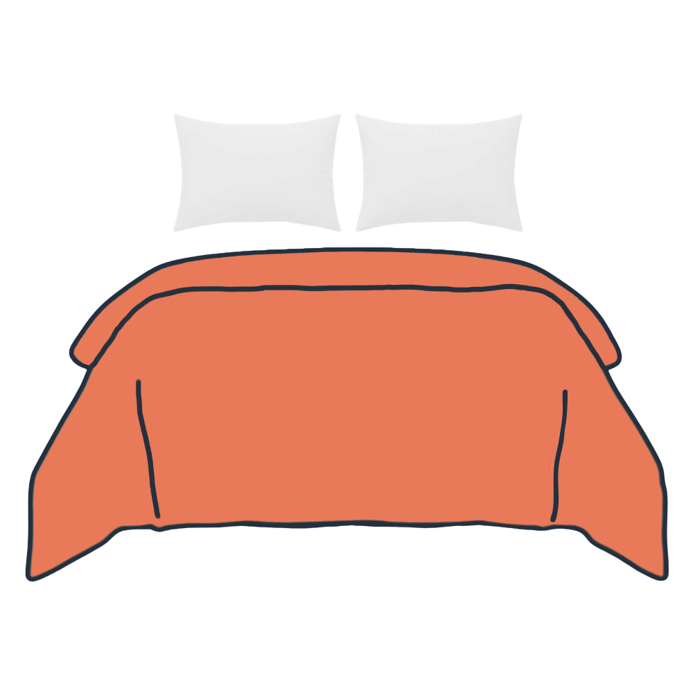 Croquis housse de couette seule