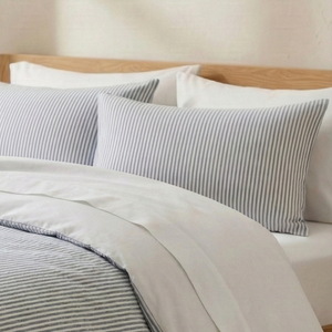 Housse de couette zippée facile à mettre en percale de coton COTTAGE