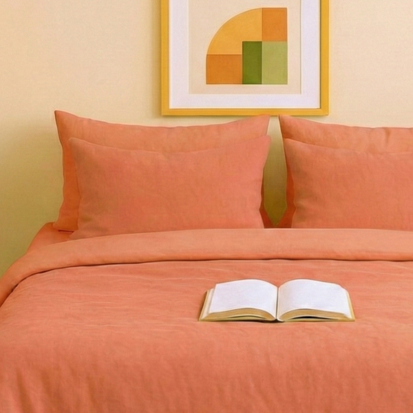 Housse de couette zippée facile à mettre gaze de coton modèle MILAN