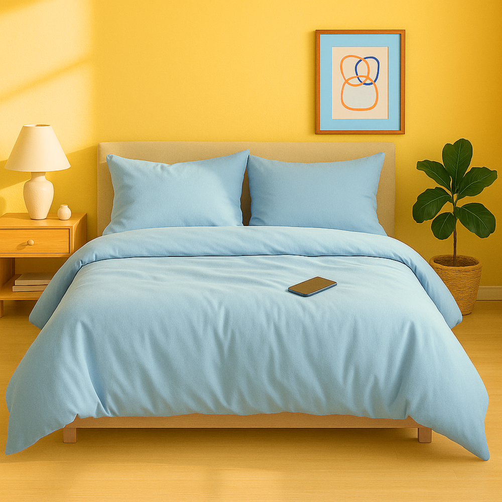 Housse de couette 3 côtés zippés – Percale de coton 80 fils - Houz'Bed